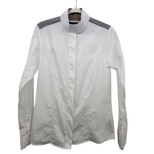 Pessoa By Horseware Button Up White Shirt Size Medium